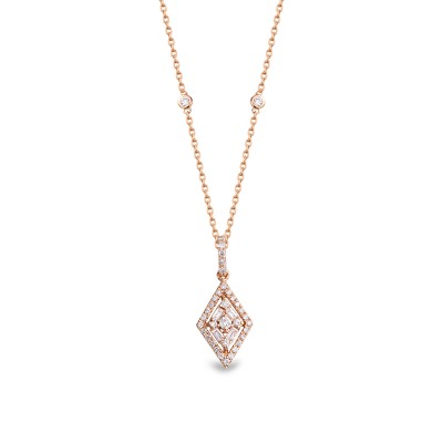 0.31ct Diamond Baguette Necklace